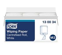 Tork Papier d'Essuyage à Dévidage Central blanc M2, absorbant, 6 x 471 feuilles, 130034