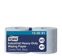 TORK Essuie-tout 130081 L340xl235env. mm bleu 3 couches, imprimé