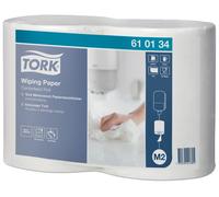 Tork Papier d'essuyage M2 blanc à dévidage central - 610134 - Lot 2 bobines de 275 m