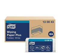 Tork Papier d'Essuyage Plus blanc W4, absorbant, 5 x 200 feuilles, 130043