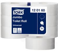 TORK Papier hygiénique en gros rouleaux Jumbo 1 épaisseur, naturel 6 rouleaux de 480 m
