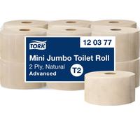 TORK Papier hygiénique en mini-rouleaux Jumbo 2 plis naturel 170 m 12 rouleaux de 850 feuilles