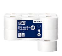 Tork Papier Toilette mini Jumbo blanc T2, Universal, 1 pli, 12 x 240 m, 110163