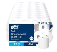 TORK Papier toilette T4-System Kleinrollen ToilettPapier weich 3-lag T4 110316 Nombre de couches: 3 couches N/A 72 pc(s)