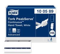 Tork PeakServe® Essuie-mains continus™ blancs H5, qualité advanced, comprimés, 12 x 270 feuilles, 100589