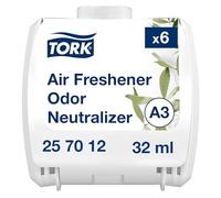 Tork Recharge pour désodorisant en continu neutralisateur d'odeurs A3, citronnelle, 6 consommables, 257012