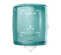 Tork Reflex Distributeur à dévidage central feuille-à-feuille M4 - 473180 - Gamme Performance - Blanc et Turquoise