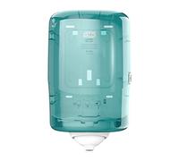 Tork Reflex Mini Distributeur à dévidage central feuille-à-feuille M3 - Gamme Performance - Blanc et Turquoise
