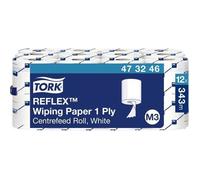 Tork Reflex Mini M3 Lingettes nettoyantes papier 343 feuilles blanc pack de 12 pour P-N: 473137