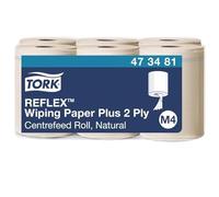 Tork Reflex Papier d’essuyage Plus Naturel M4, SmartCore®, 6 x 429 feuilles, 473481