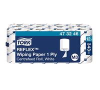 Tork Reflex Papier d'Essuyage blanc M3, multi-usage, 12 x 343 feuilles, 473246