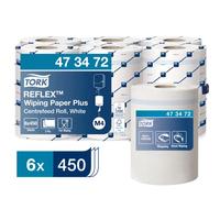 Tork Reflex Papier d'Essuyage Plus blanc M4, mandrin SmartCore, 6 x 450 feuilles, 473472
