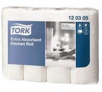Tork Rouleau d’Essuie-tout extra-absorbant blanc, Premium, 3 plis, 4 x 12,2 m, 120305