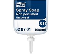 Tork Savon en spray S11, sans parfum, 6 x 1000 ml, 620701