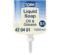 Tork Savon liquide huile et graisse S1, Testé sous contrôle dermatologique, 1 x 1000 ml, 420401