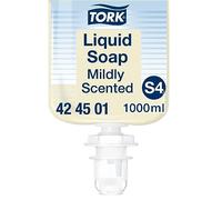 Tork Savon liquide Mains - Senteur douce S4, parfum frais, 1000 ml, 424501