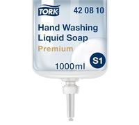 Tork Savon liquide pour les mains S1/S11, extra hygiénique, qualité Premium, 6 x 1000 ml, 420810