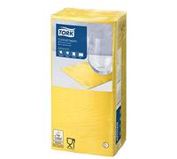 Tork Serviette Cocktail jaune, 1/4 plier, 2 pli, 200 serviettes, 11.9cm x 11.9cm chaque, 477823