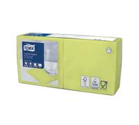 TORK Serviettes cocktail en papier Tork, coloris citron vert, le colis de 200
