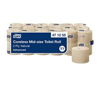 Tork Sleeveless Toilet Paper Naturel T7, Advanced Quality, Midi, 2-Ply, 36 × 900 Feuilles, 471255