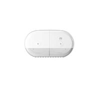 Tork SmartOne Distributeur murale Mini double pour papier toilette rouleau blanc T9, grande capacité, gamme Elevation, 682000