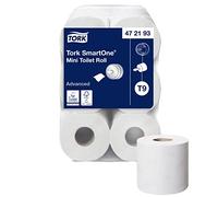 Tork Papier toilette double épaisseur SmartOne Mini Advanced T9 blanc - 472193 - Lot de 12 rouleaux de 620 feuilles