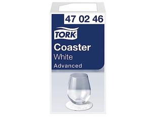 Tork sous-Verre Rond en Papier Blanc, 470246 | ultra-épais, 250 sous-verres