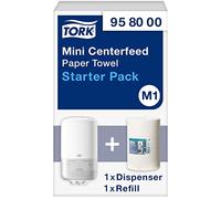 Tork Starter Pack pour Mini Bobine à Dévidage Central blanc M1, utilisable d'une seule main, 958000