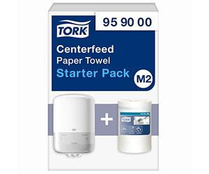 Tork Starter Pack pour Mini Bobine à Dévidage Central blanc M2, utilisation d'une seule main, 959000, Taille unique