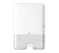 Tork Xpress Distributeur murale pour essuie-mains interfoliés blanc H2, distribution feuille à feuille, gamme Elevation, 552000
