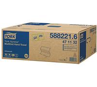 Tork Essuie-mains Xpress H2 – interfolié, double épaisseur, 100% fibres recyclées – Lot 20x190