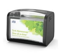Tork Xpressnap Distributeur de Serviettes de Table noir N4, Signature line, 1 pièce, 15.5 x 15 x 20.1 cm, 272611
