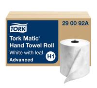 Torkp| # Tork Tork 290092 A Advanced Matic Rouleau de papier essuie-mains, Blanc (lot de 6)