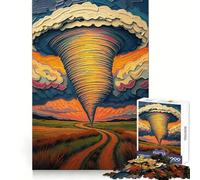 Tornade dans l'allée des tornades La Fureur de la Nature Puzzle de 1000 pièces pour Adolescents Développe la réflexion Loisirs Cadeau attentionné Bords précis 38x52cm