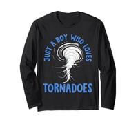 Tornado Birthday Boy Storm Chaser Boys Kids Weather Manche Longue