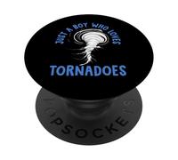Tornado Birthday Boy Storm Chaser Boys Kids Weather PopSockets PopGrip Adhésif