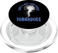 Tornado Birthday Boy Storm Chaser Boys Kids Weather PopSockets PopGrip pour MagSafe