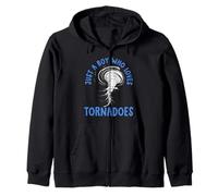 Tornado Birthday Boy Storm Chaser Boys Kids Weather Sweat à Capuche