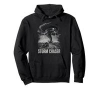 Tornado Chaser Storm Chasing, météorologue, Vague rétro Sweat à Capuche