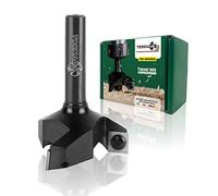 TORNADO Fraiser Fraise à bois massif pour fraiseuse à bois verticale, diamètre 60mm et tige de 12mm, avec 3 couteaux en carbure interchangeables 12x12mm (D=60 I=12 S=12)