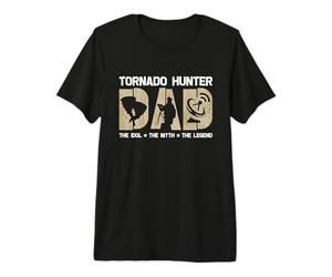 Tornado Hunter Papa L'idole La tempête à la Poursuite de Tornado Hunter T-Shirt Haut de Gamme