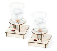 Tornado Maker 2 Set Tornado Éducatif dans une Bouteille Simulateur Magnétique Scientifique Jouets Alimentés par Batterie pour Enfants pour Laboratoire Scientifique Jouet de Créateur de Classe Scie