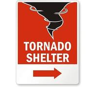 Tornado Shelter Décoration murale de jardin Affiche en métal 20,3 x 30,5 cm