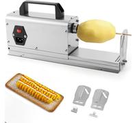 Tornado Trancheuse électrique 3 en 1 pour frites bouclées, pommes de terre, carottes, pommes avec vitesse de 200 tr/min