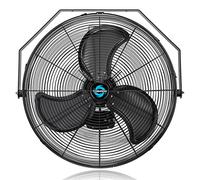 Tornado Ventilateur mural pour poste de travail industriel en métal à haute vitesse IPX4 pour extérieur, 61 cm, pour usage commercial, industriel, résidentiel, en