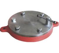 Tornillo de banco con plato circular, 125 mm