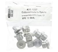 Tornillo de drenaje de aceite tipo Allen 8 mm, M18x1,5x11 mm, paquete de 10