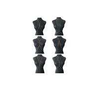 Tornito Lot de 4 à 8 chaînes de corps sexy pour femme Doré, Alliage, Zircon cubique