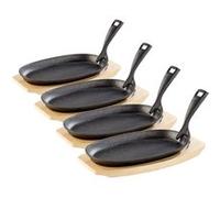 Tornwald-Schmiede Plats en fonte 4 pièces – poignée amovible – 28 cm