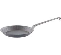 Tornwald-Schmiede Poêle en fer : poêle forgée à froid avec gaufrage en losanges, Ø 28 cm, hauteur 3,5 cm (poêle à four, poêle en fer, plaques de grillad)